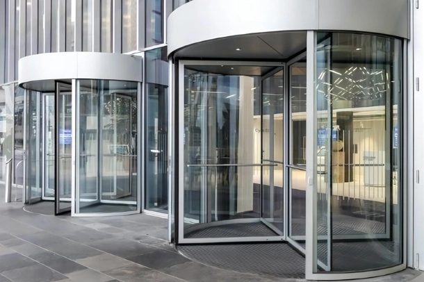 automatic revolving doors